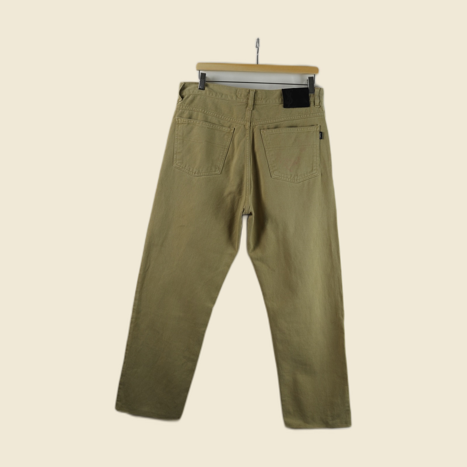 Pantaloni sabbia Yves Saint Laurent a cinque tasche — vista 4