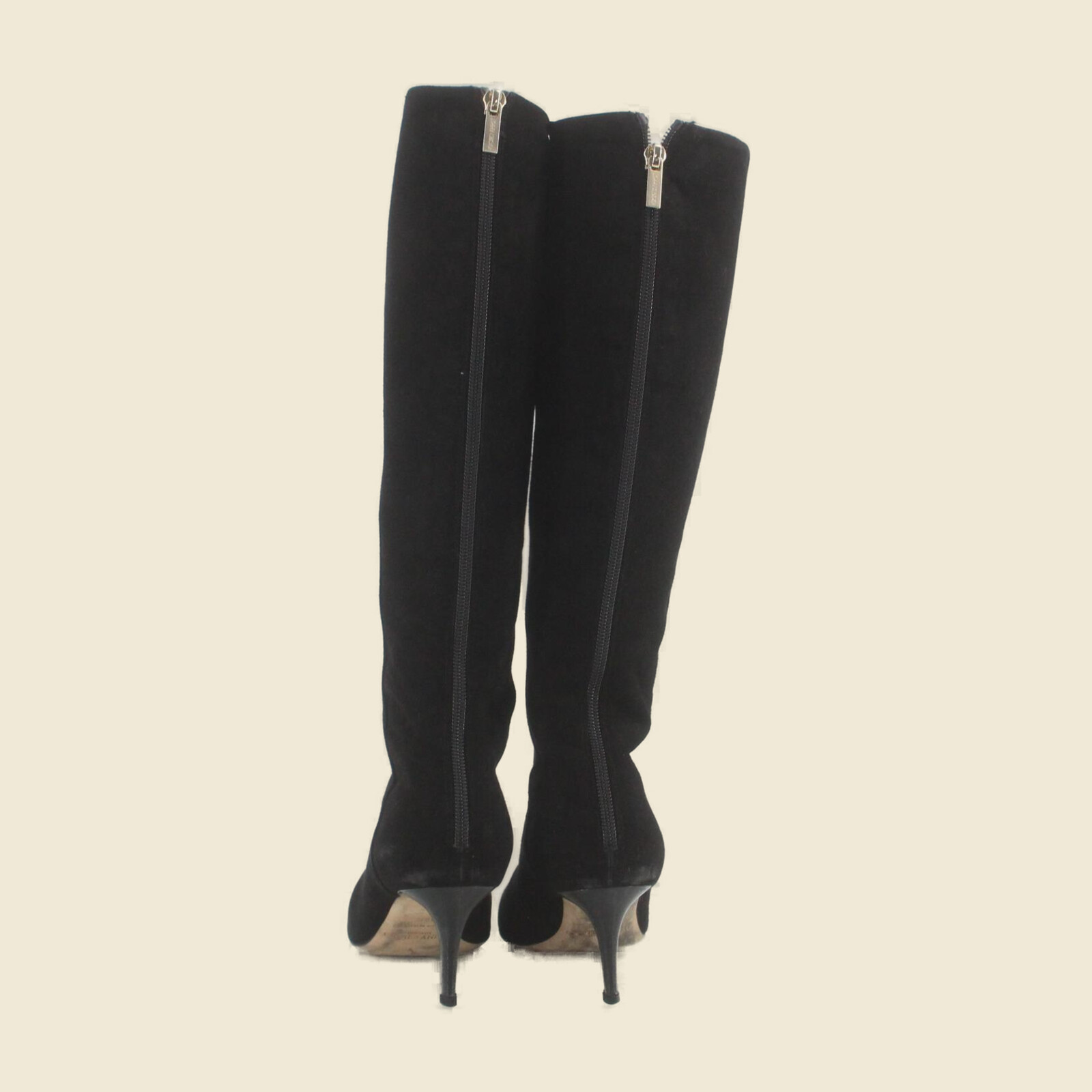 Stivali Jimmy Choo neri con gambale lungo e tacco alto — vista 3
