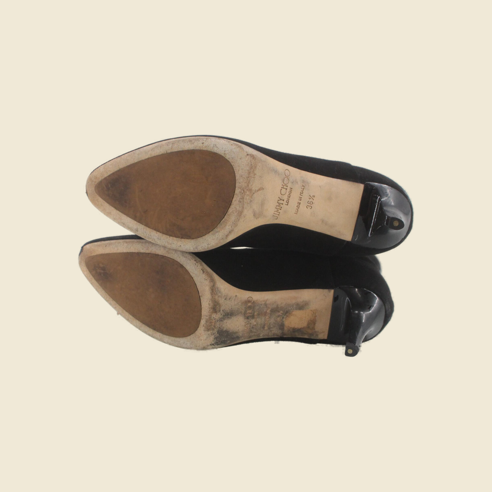 Stivali Jimmy Choo neri con gambale lungo e tacco alto — vista 4